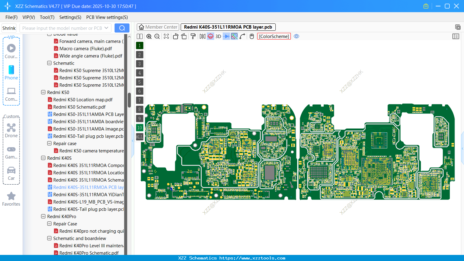 Xiaomi Redmi K40S-351L11RMOA PCB Layer